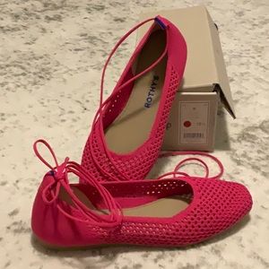 Rothy’s Square Ankle Wrap - pink mesh Sz 10.5